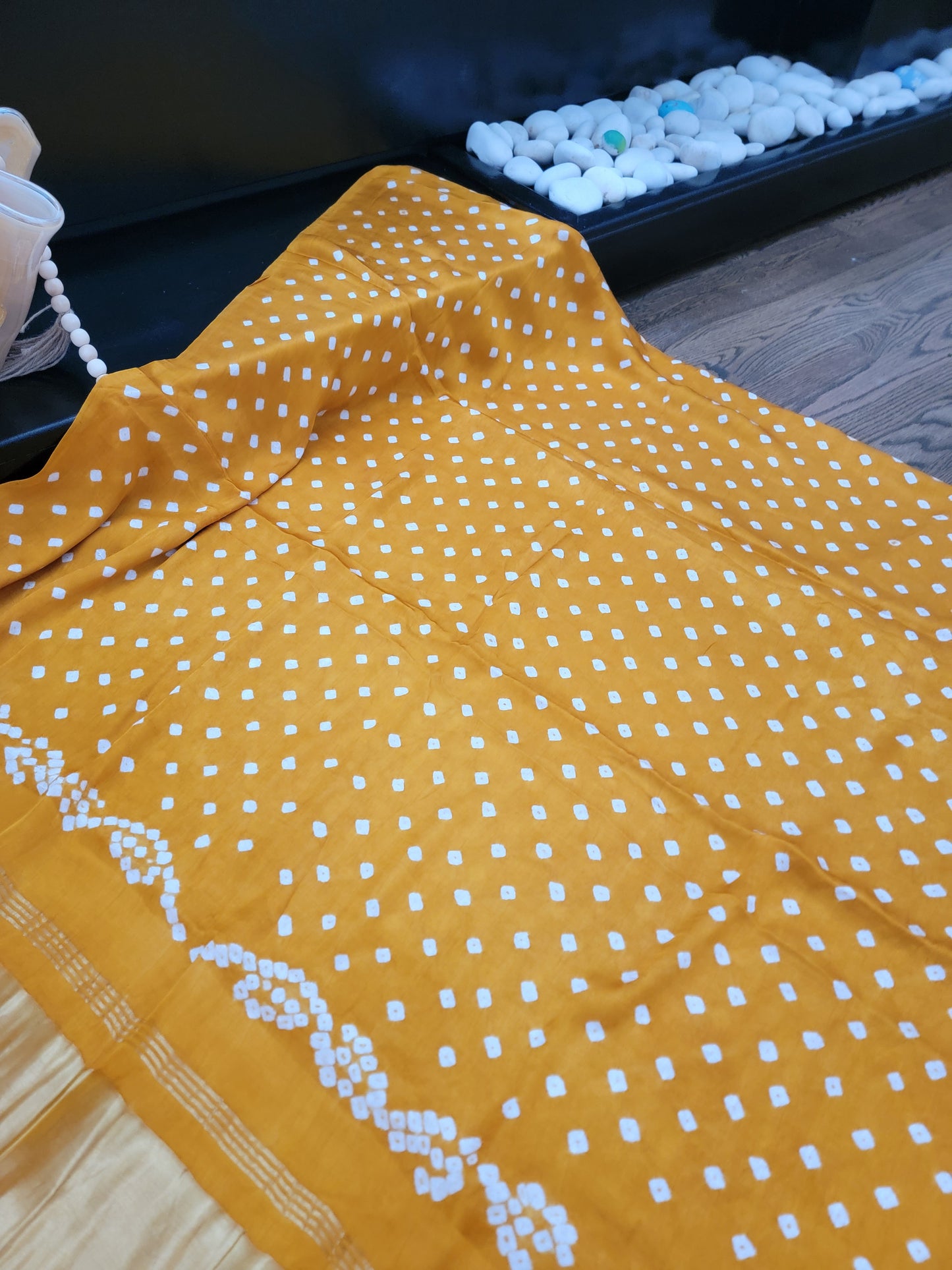 Bandhej Dupatta on Gaji Silk